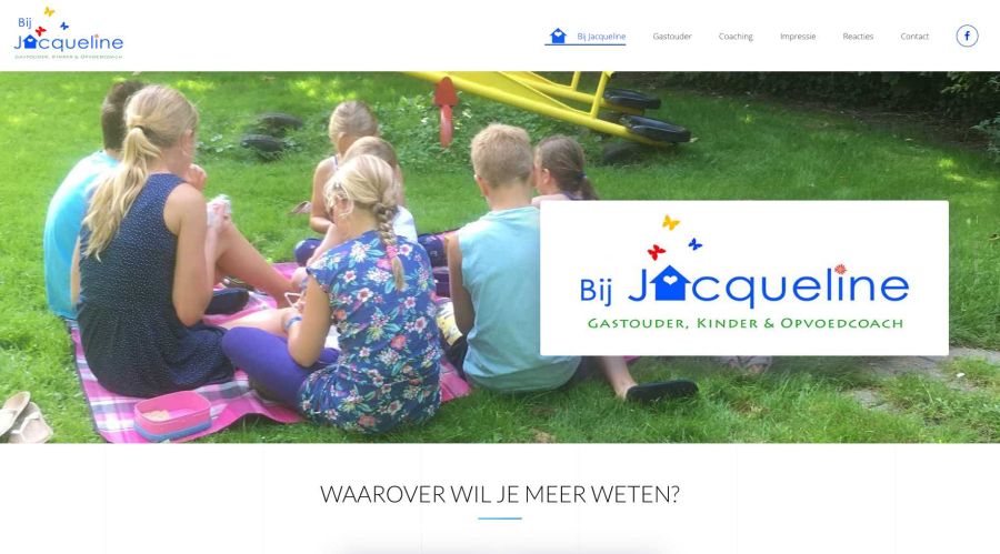 Portfolio De Jong One!; Bij Jacqueline, Gastouder Kinder- en Opvoedcoach
